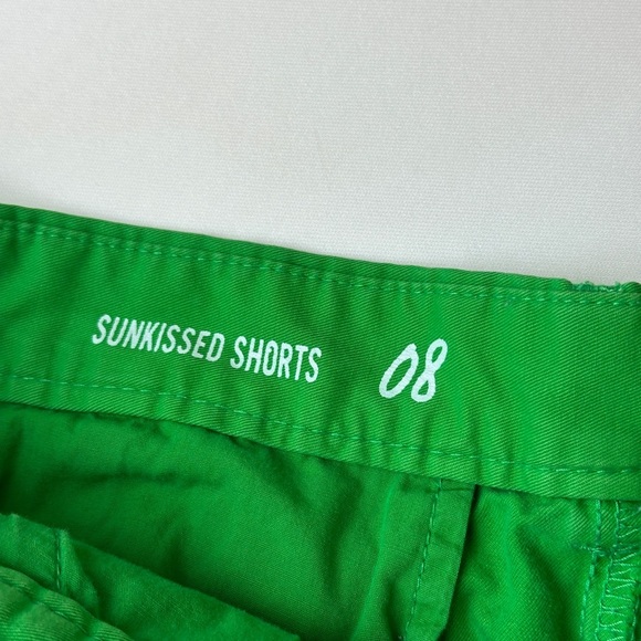 Gap Khakis Sunkissed Shorts Womens 8 Green Casual Summer Chino Classic Pockets - Picture 4 of 7